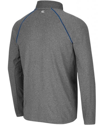 Men's Heathered Charcoal Florida Gators Robert Raglan Quarter-Zip Jacket $27.60 Jackets