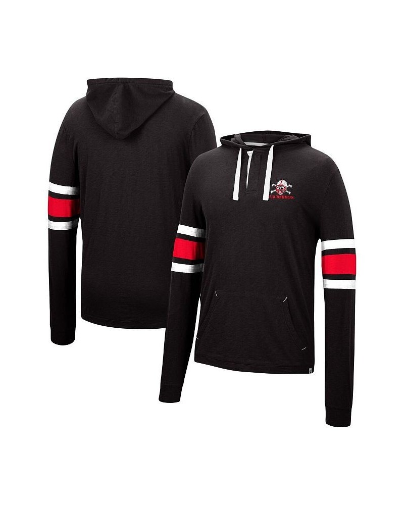 Men's Black Nebraska Huskers Lebowski Hoodie Long Sleeve T-shirt $27.99 T-Shirts