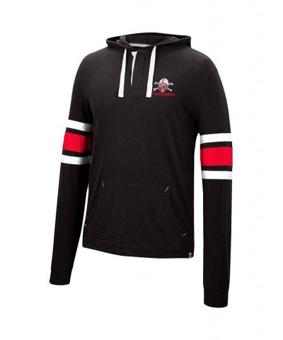 Men's Black Nebraska Huskers Lebowski Hoodie Long Sleeve T-shirt $27.99 T-Shirts