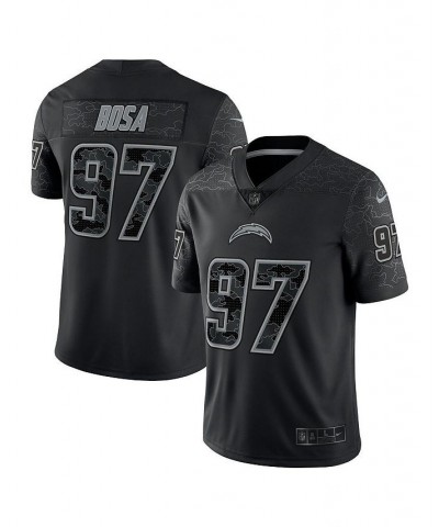 Men's Joey Bosa Black Los Angeles Chargers Reflective Limited Jersey $78.00 Jersey