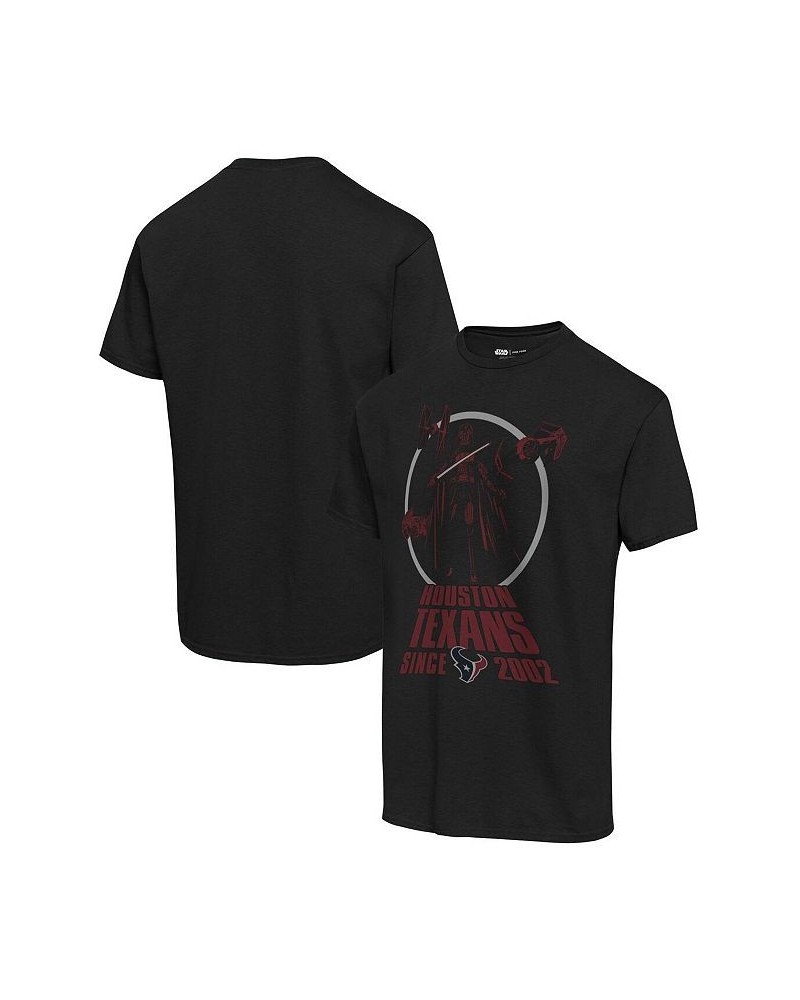 Men's Black Houston Texans Disney Star Wars Empire Title Crawl T-shirt $14.40 T-Shirts