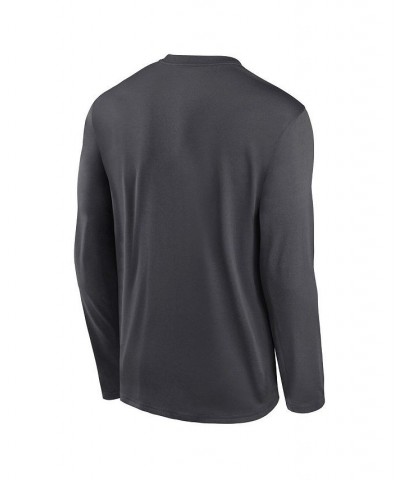 Men's Anthracite New York Yankees Icon Legend Performance Long Sleeve T-shirt $23.65 T-Shirts