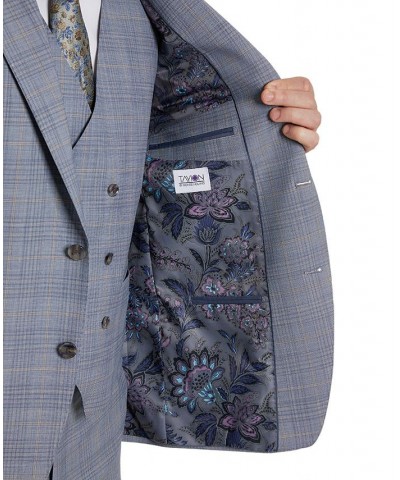 Men's Classic-Fit Plaid Suit Jacket Gray $169.65 Suits