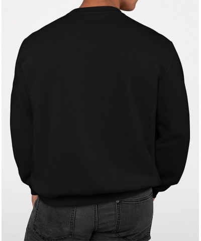 Men's Nature Lover Word Art Crew Neck Sweatshirt Black $24.00 Sweatshirt