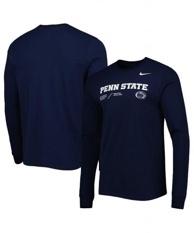 Men's Navy Penn State Nittany Lions Team Practice Performance Long Sleeve T-shirt $21.00 T-Shirts