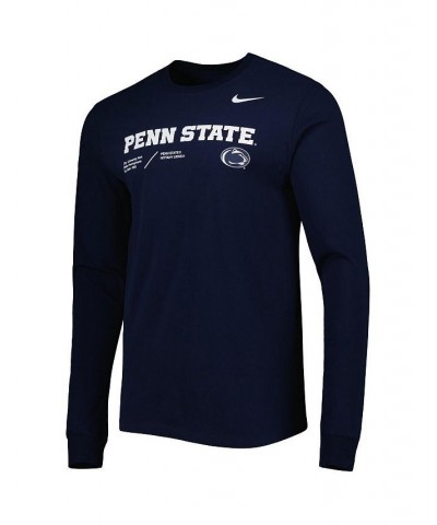 Men's Navy Penn State Nittany Lions Team Practice Performance Long Sleeve T-shirt $21.00 T-Shirts