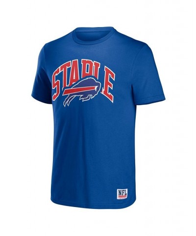 Men's NFL X Staple Royal Buffalo Bills Lockup Logo Short Sleeve T-shirt $18.55 T-Shirts