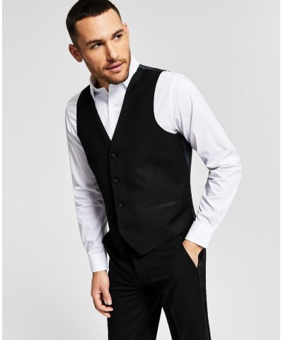 Men's Classic-Fit Stretch Black Tuxedo Vest Black $24.74 Vests