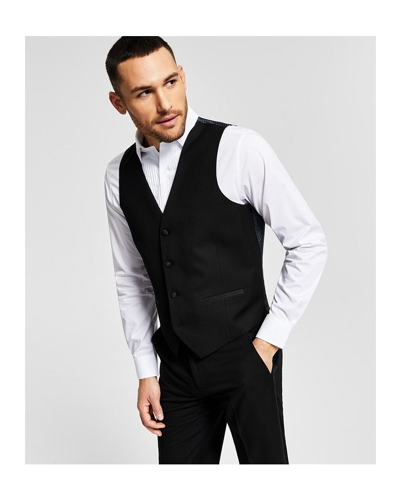 Men's Classic-Fit Stretch Black Tuxedo Vest Black $24.74 Vests