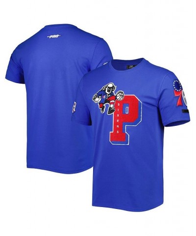 Men's Royal Philadelphia 76ers Mash Up Capsule T-shirt $31.50 T-Shirts