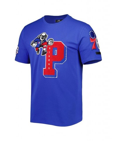 Men's Royal Philadelphia 76ers Mash Up Capsule T-shirt $31.50 T-Shirts