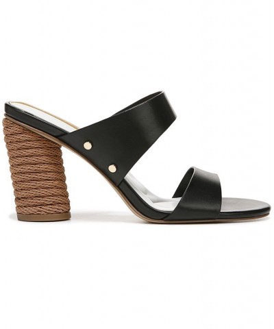 Olas Slide Dress Sandals Black $53.90 Shoes