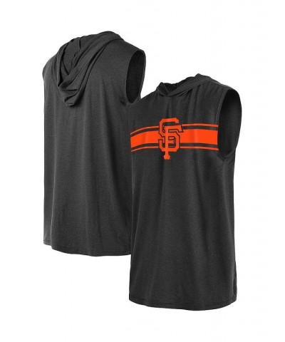 Men's Black San Francisco Giants Sleeveless Pullover Hoodie $25.00 T-Shirts