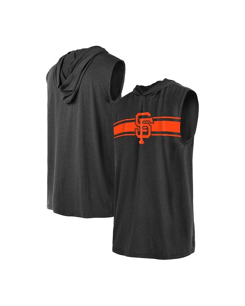 Men's Black San Francisco Giants Sleeveless Pullover Hoodie $25.00 T-Shirts