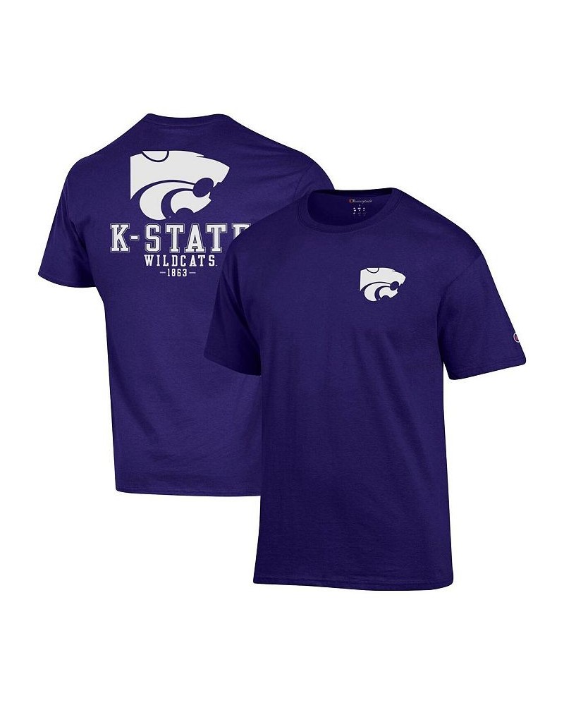 Men's Purple Kansas State Wildcats Stack 2-Hit T-shirt $20.25 T-Shirts