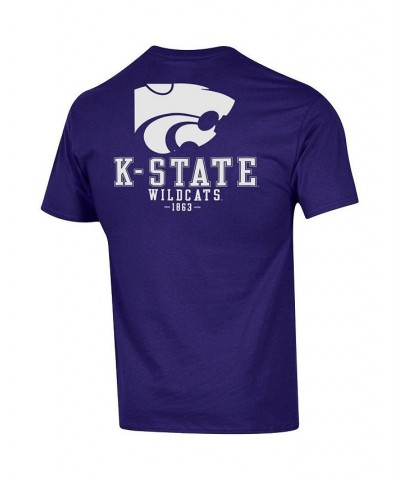 Men's Purple Kansas State Wildcats Stack 2-Hit T-shirt $20.25 T-Shirts