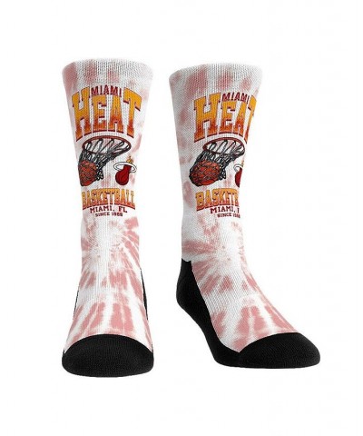 Men's and Women's Socks Miami Heat Vintage-Like Hoop Crew Socks $15.00 Socks