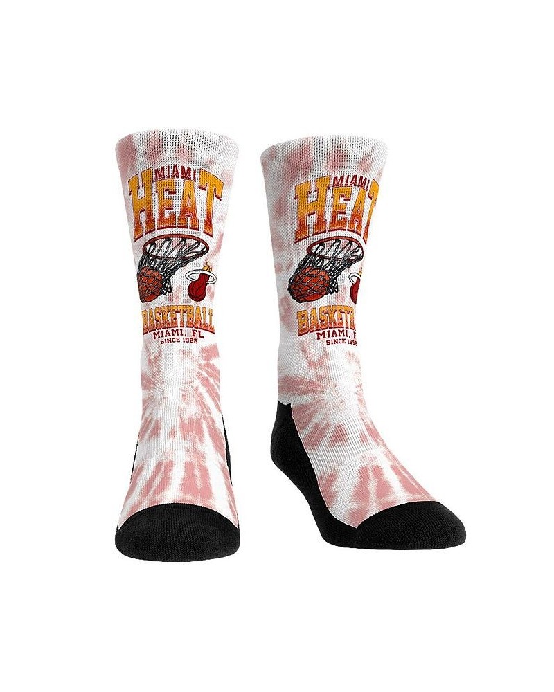 Men's and Women's Socks Miami Heat Vintage-Like Hoop Crew Socks $15.00 Socks