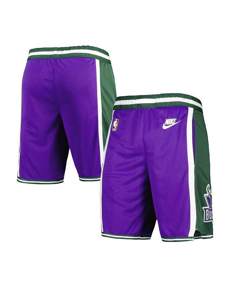 Men's Purple Milwaukee Bucks 2022/23 Classic Edition Swingman Performance Shorts $40.80 Shorts