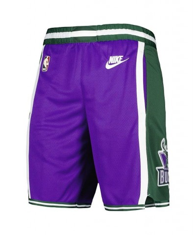 Men's Purple Milwaukee Bucks 2022/23 Classic Edition Swingman Performance Shorts $40.80 Shorts