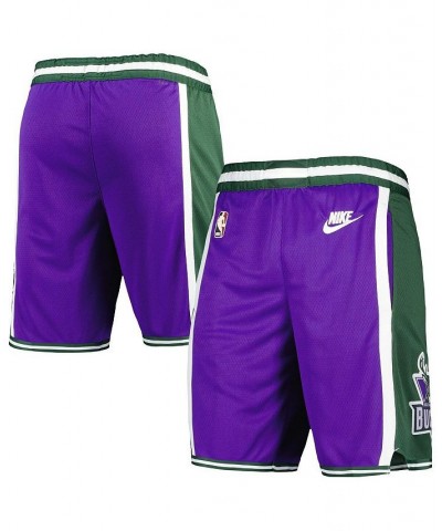 Men's Purple Milwaukee Bucks 2022/23 Classic Edition Swingman Performance Shorts $40.80 Shorts