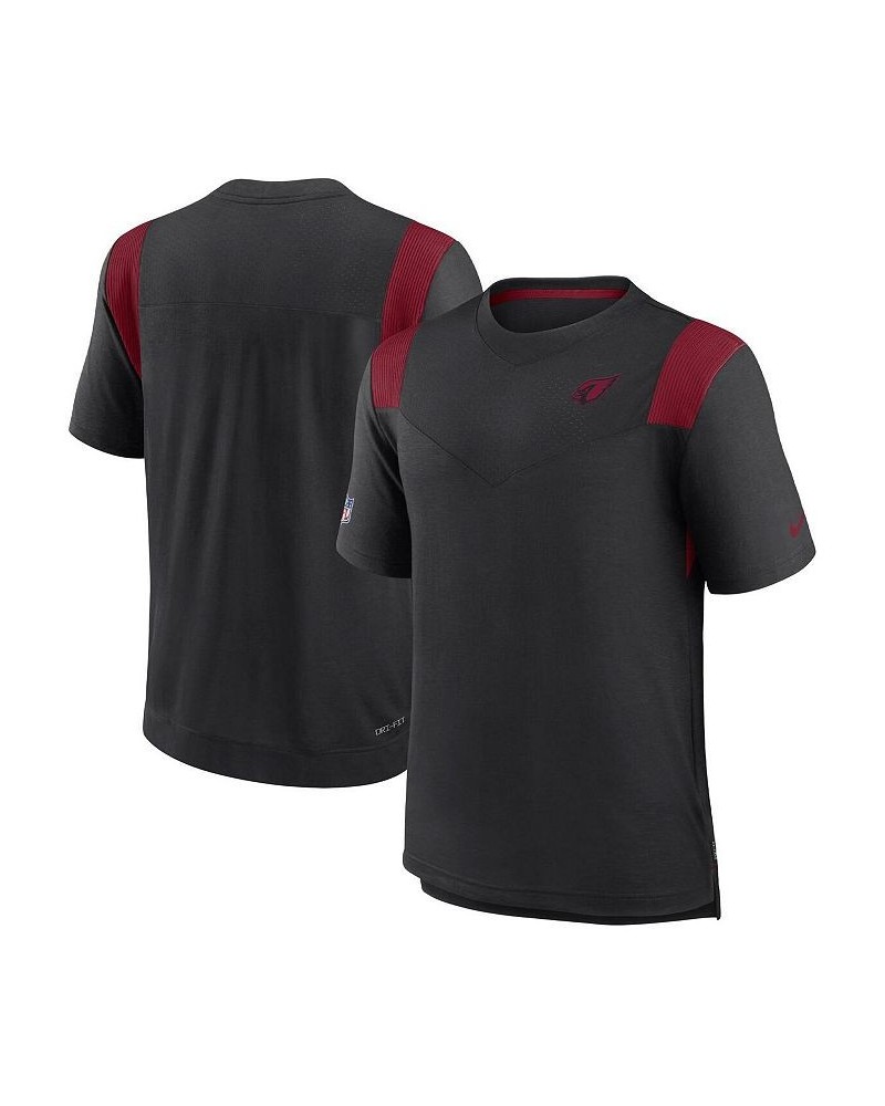 Men's Black Arizona Cardinals Sideline Tonal Logo Performance Player T-shirt $30.79 T-Shirts