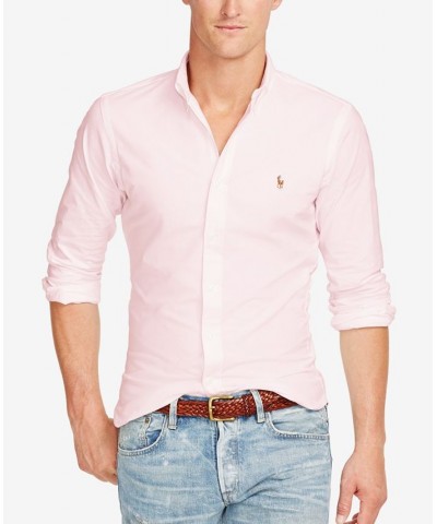 Slim-Fit Stretch-Oxford Shirt Pink $55.35 Shirts