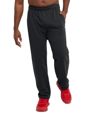 Men's Big & Tall Powerblend Open Bottom Fleece Sweatpants PD01 $19.69 Pants