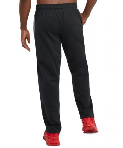 Men's Big & Tall Powerblend Open Bottom Fleece Sweatpants PD01 $19.69 Pants