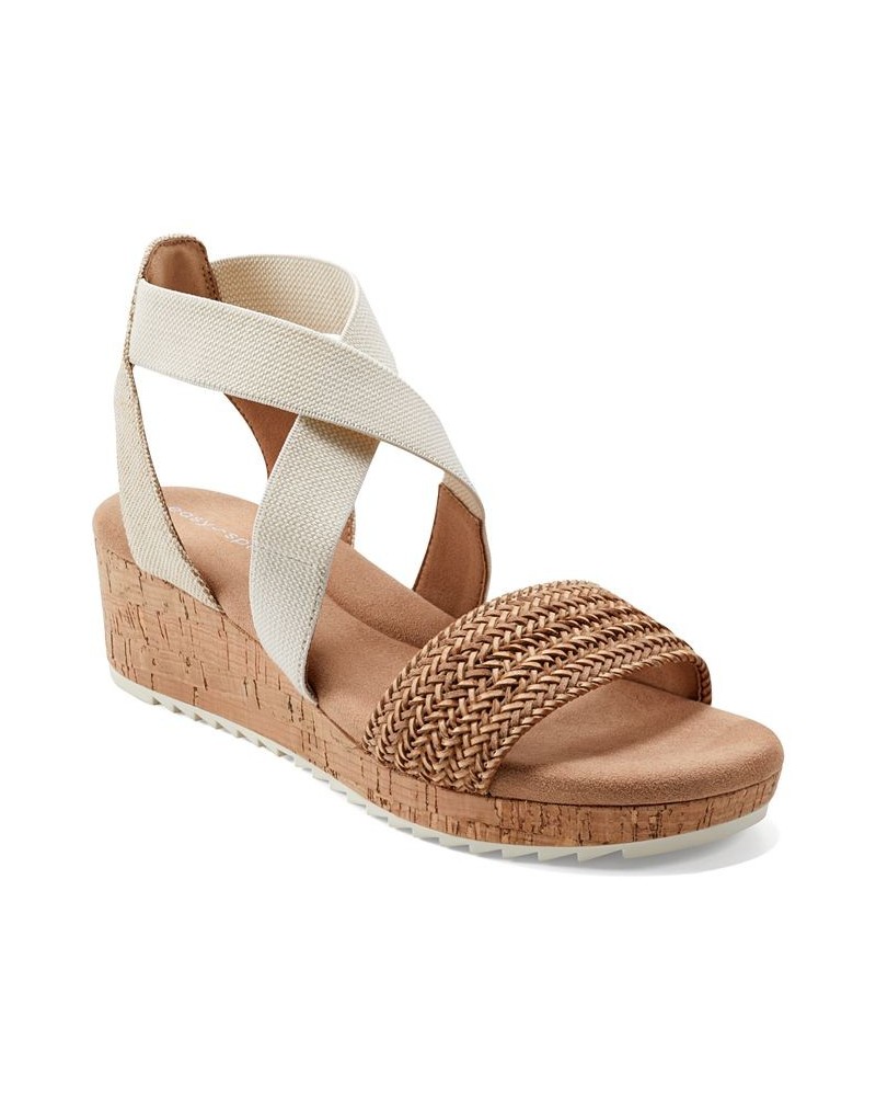 Women's Lorena Casual Strappy Wedge Sandals Multi $41.58 Shoes