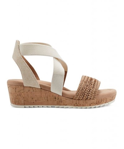 Women's Lorena Casual Strappy Wedge Sandals Multi $41.58 Shoes