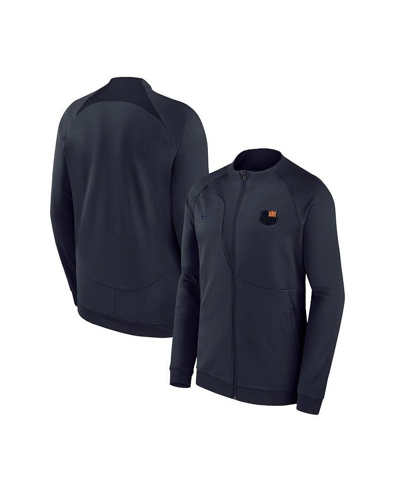 Men's Navy Barcelona Team Academy Pro Anthem Raglan Performance Full-Zip Jacket $44.85 Jackets