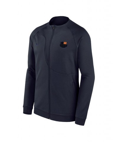 Men's Navy Barcelona Team Academy Pro Anthem Raglan Performance Full-Zip Jacket $44.85 Jackets