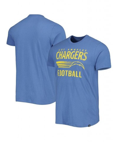 Men's Powder Blue Los Angeles Chargers Wordmark Rider Franklin T-shirt $21.44 T-Shirts