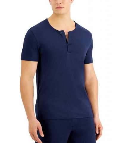 Men's Quick-Dry Split Neck Pajama T-Shirt PD02 $10.96 Pajama