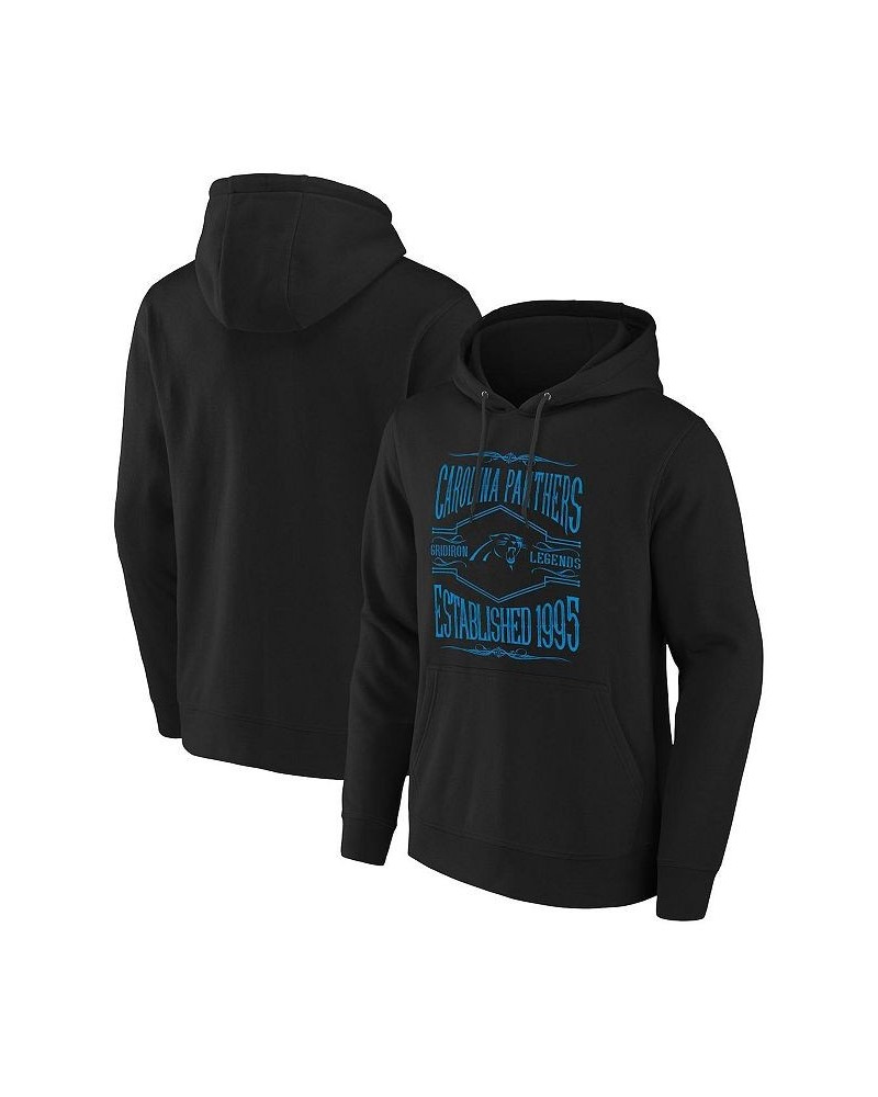 Men's NFL x Darius Rucker Collection by Black Carolina Panthers 2-Hit Pullover Hoodie $29.14 Sweatshirt