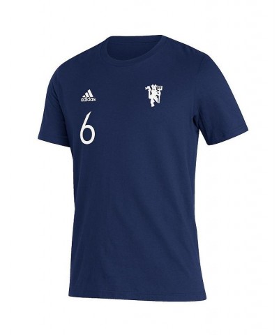 Men's Paul Pogba Navy Manchester United Name and Number Amplifier T-shirt $16.10 T-Shirts