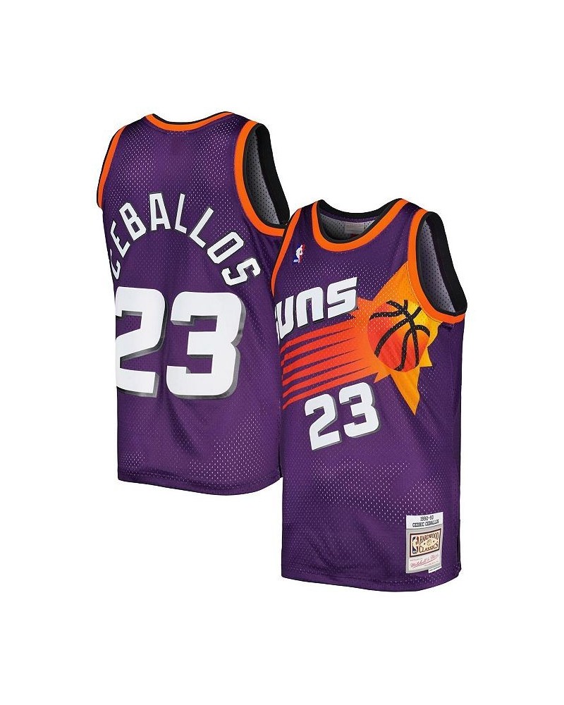 Men's Cedric Ceballos Purple Phoenix Suns 1996-97 Hardwood Classics Swingman Jersey $69.60 Jersey