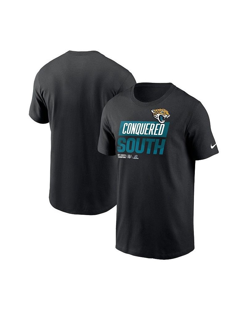 Men's Black Jacksonville Jaguars 2022 AFC South Division Champions Locker Room Trophy Collection T-shirt $25.99 T-Shirts