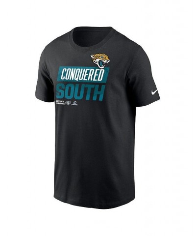 Men's Black Jacksonville Jaguars 2022 AFC South Division Champions Locker Room Trophy Collection T-shirt $25.99 T-Shirts