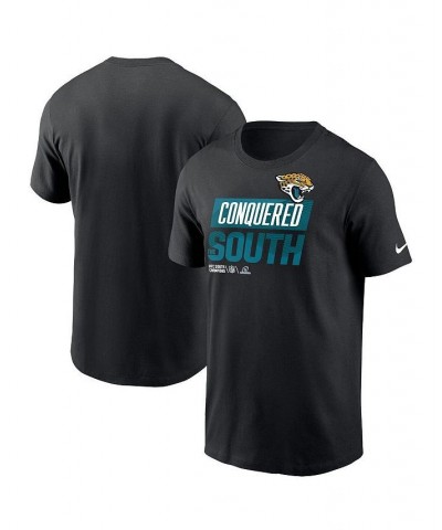 Men's Black Jacksonville Jaguars 2022 AFC South Division Champions Locker Room Trophy Collection T-shirt $25.99 T-Shirts