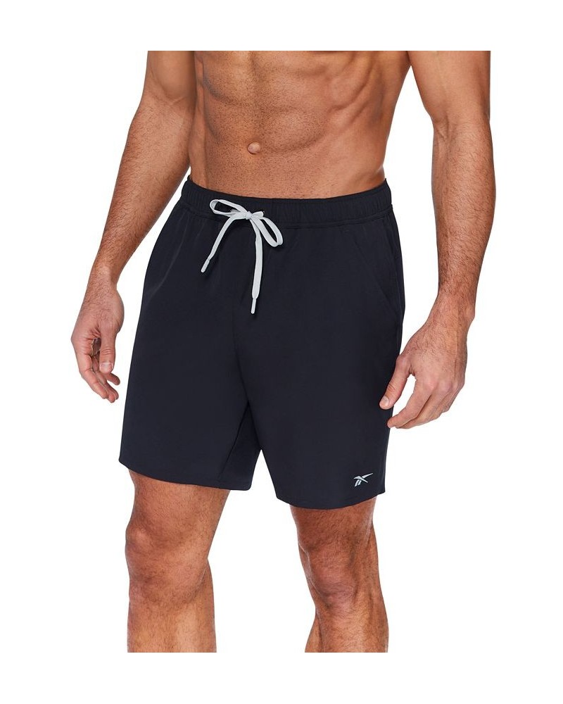 Men's Quick-Dry 7" Core Volley Swim Shorts Black $17.97 Swimsuits