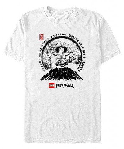 Men's Lego Ninjago Meditation Ninjago Short Sleeve T-shirt White $19.94 T-Shirts