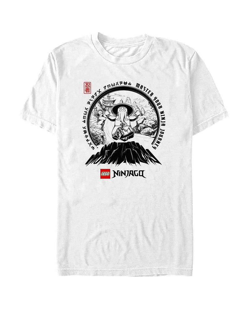 Men's Lego Ninjago Meditation Ninjago Short Sleeve T-shirt White $19.94 T-Shirts