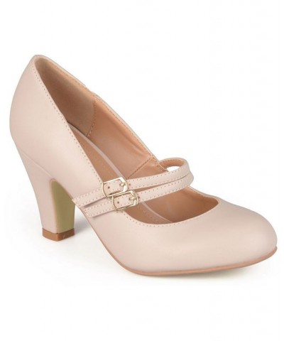 Women's Windy Double Strap Heels PD03 $43.19 Shoes