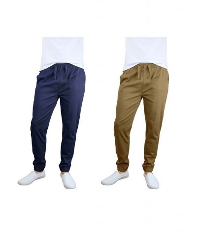 Men's Basic Stretch Twill Joggers, Pack of 2 PD03 $30.50 Pants