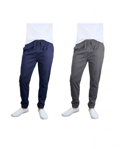 Men's Basic Stretch Twill Joggers, Pack of 2 PD03 $30.50 Pants