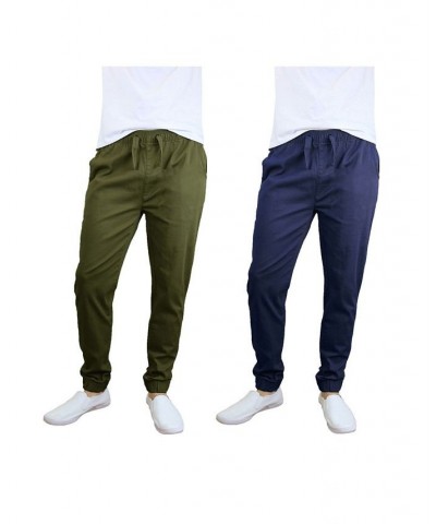 Men's Basic Stretch Twill Joggers, Pack of 2 PD03 $30.50 Pants