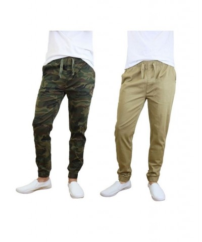 Men's Basic Stretch Twill Joggers, Pack of 2 PD03 $30.50 Pants