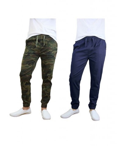 Men's Basic Stretch Twill Joggers, Pack of 2 PD03 $30.50 Pants